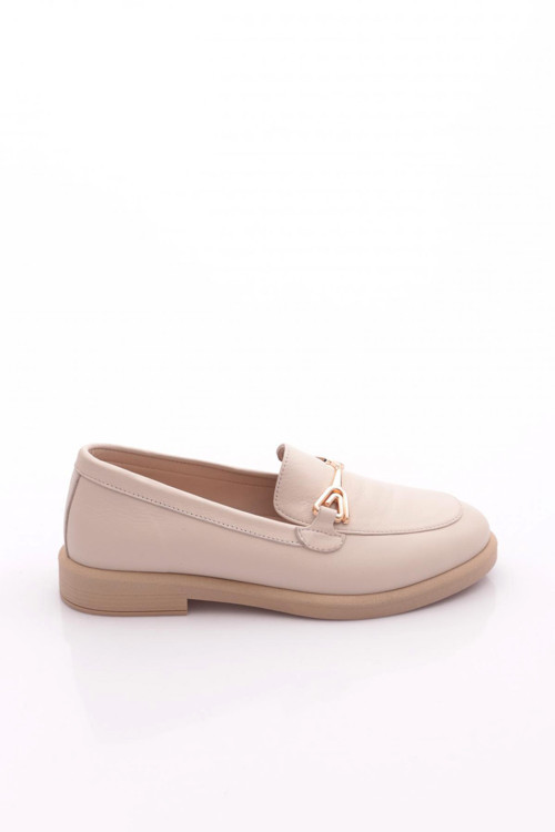 704 Kadin Aksesuarli Loafer Ayakkabi