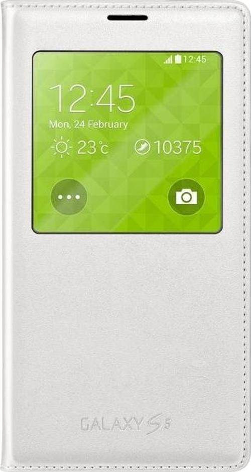 S5 S-View Kılıf Noktalı Beyaz EF-CG900BWEGWW