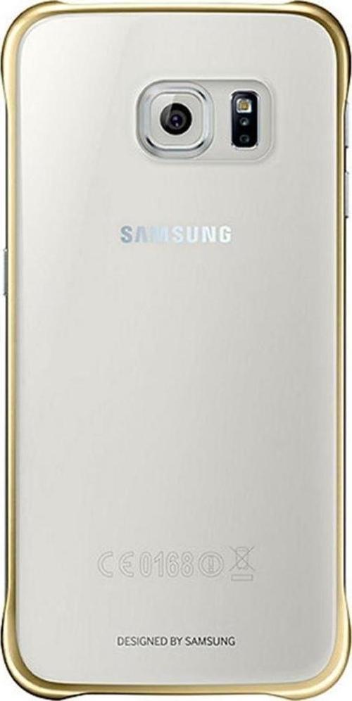 S6 Clear Cover Kapak Şeffaf Altın EF-QG920BFEGWW