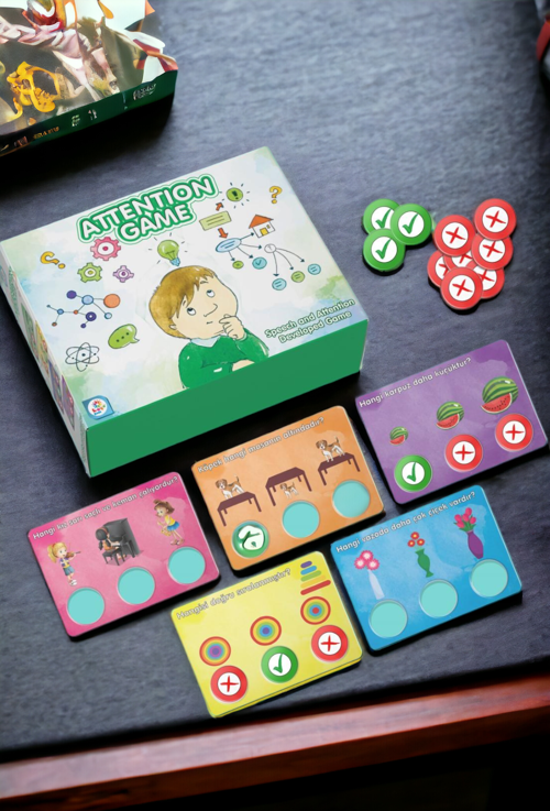 Eğitici Dikkat Geliştirici Zeka Oyunu Seti 64 Parça Kutu Seti  LC7474