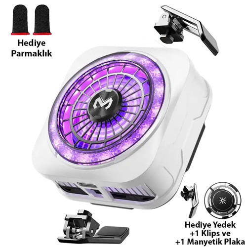 CX21 18W Manyetik Telefon Soğutucu RGB Işıklı Yarı İletken Buz Soğutmalı Mobil Oyun Fanı