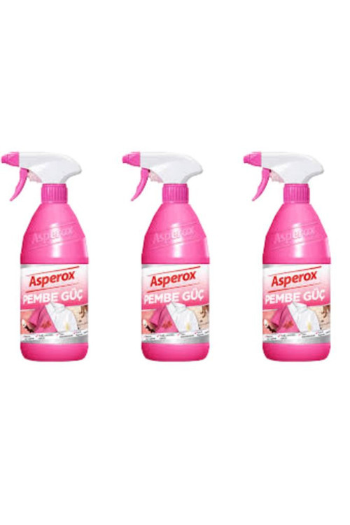 650 ml Pembe Güç Leke Çıkarıcı Sprey Konsantre Formül ile Etkili Temizlik (3ADET)