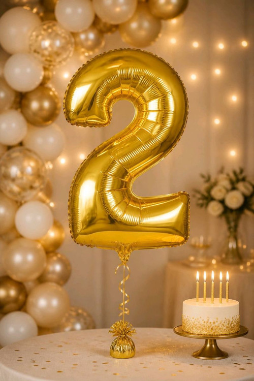 2 Sayılı Helyumla Şişirilibilen Balon Sarı 40"100 cm