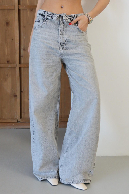 8185 Kadın Wıde Leg Pantolon