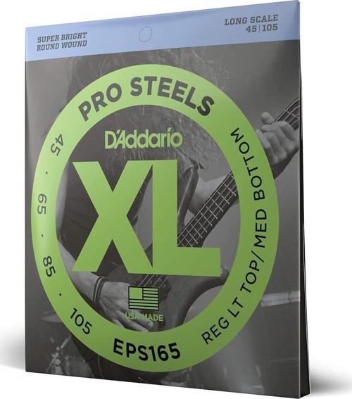 Daddairo EPS165 BAS GİTAR TEL SETİ, XL SERİSİ, 0.45-105, PROSTEELS