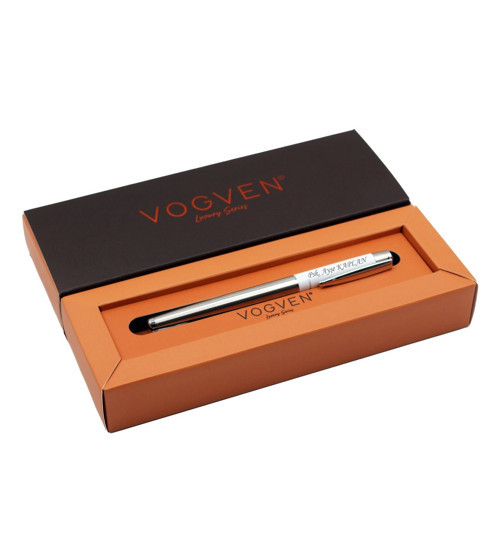 Vogven Marka İsme Özel Premium Beyaz Roller Kalem