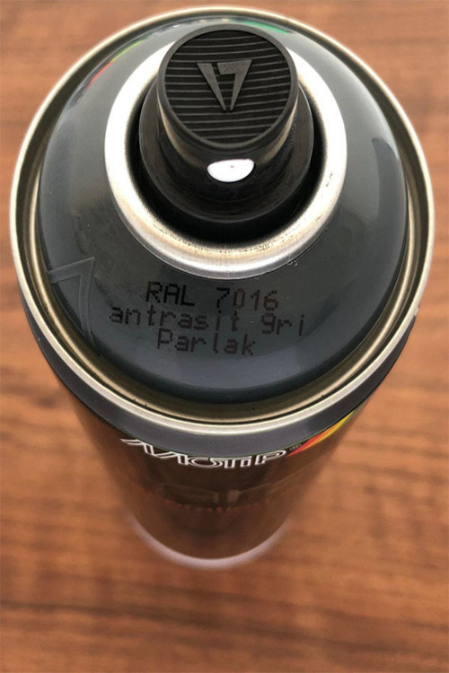 RAL7016 Antrasit Gri Parlak Sprey Boya 400 ML