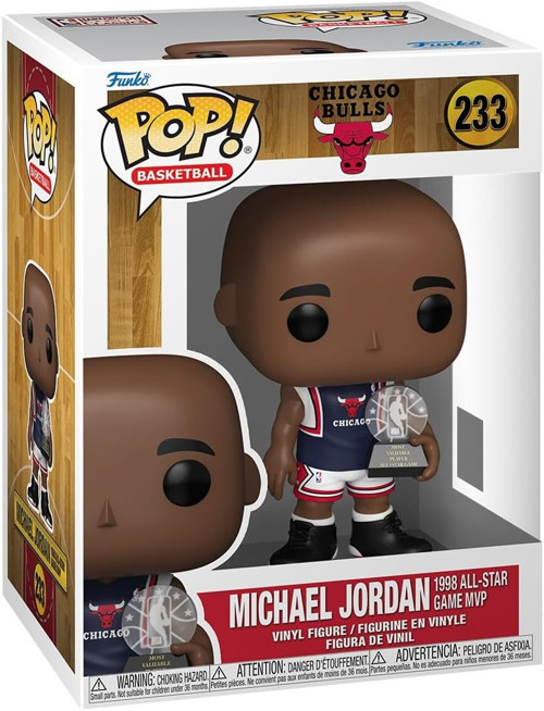 Pop! Nba: Bulls - Michael Jordan - 1998 All-Star Game Mvp - Koleksiyon Vinil Figür - Hediye Fi