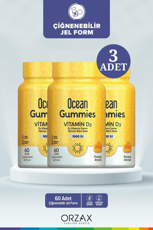 Gummies Vitamin D3 60 Çiğnenebilir Tablet 3 Adet