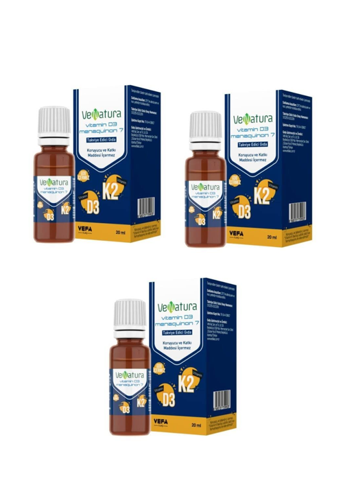 D3 K2 Damla 20 ml 3 Adet
