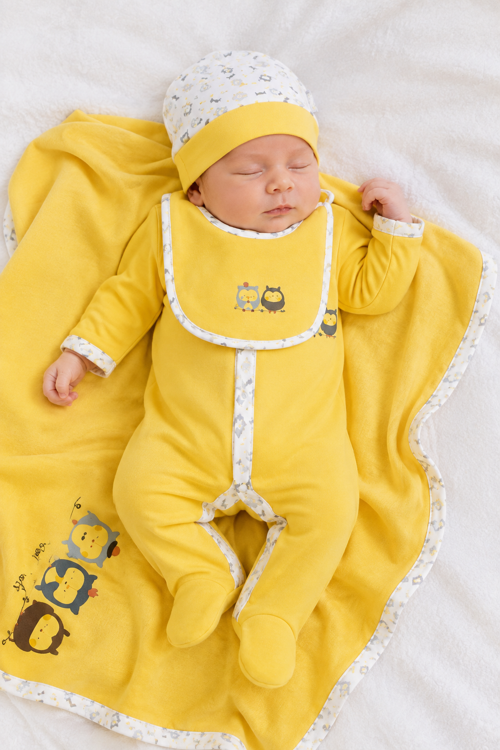 Unisex Yenidoğan Hastane Çıkışı 4lü Set 14047