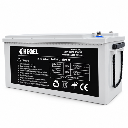 LİFEPO4 LİTYUM AKÜ 12.8V 200AH