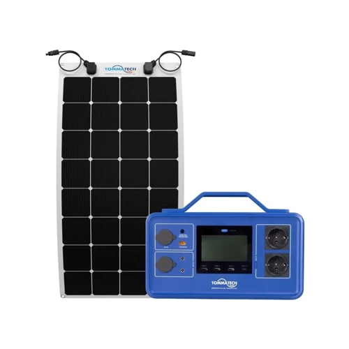 Güç İstasyonu Paketi - 512Wh Taşınabilir Güç Kaynağı + 110Wp Flexible Güneş Paneli