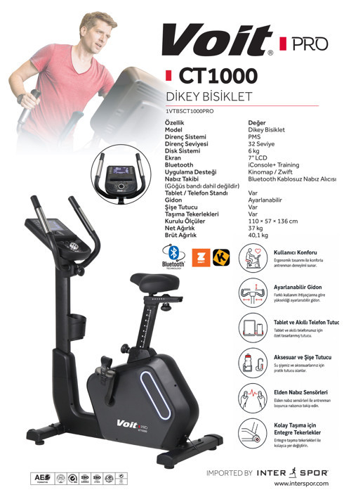 PRO CT1000 Dikey Bisiklet