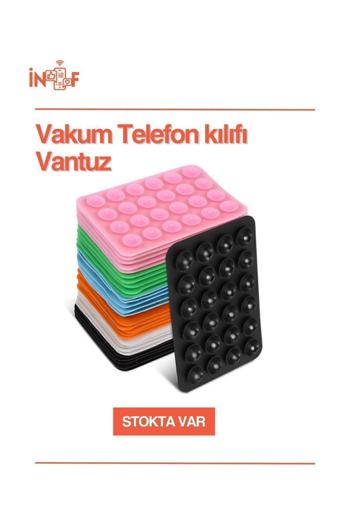Telefon Tutucu Vantuz Siyah
