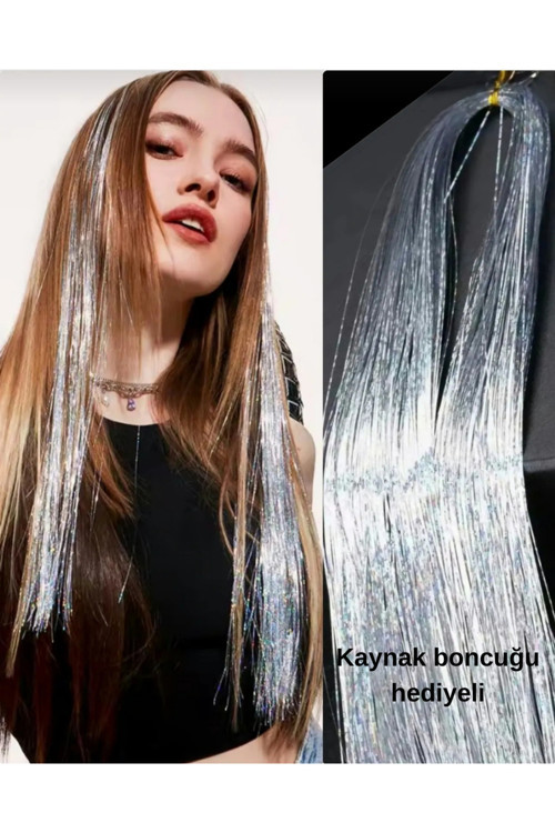 Hair Tinsel Saç Simi Gelin Teli Saç Aksesuarı