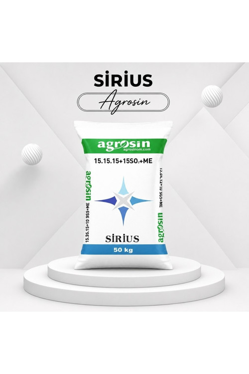 Sirius 15.15.15+(2MgO)+(15SO3)+ME Granül NPK Taban Gübresi 50 kg