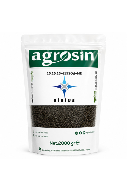 Sirius 15.15.15+(2MgO)+(15SO3)+ME Granül NPK Gübre 2 kg
