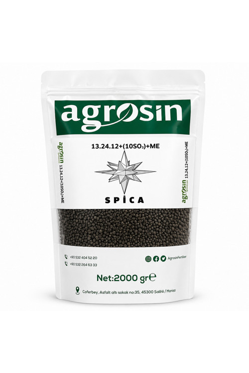 Spica 13.24.12+(2MgO)+(10SO3)+ME Granül NPK Gübre 2 kg