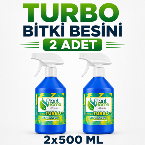 Bitki Besini Turbo Süs Bitkileri İçin Canlandırıcı Bakım Desteği 2x500 ml