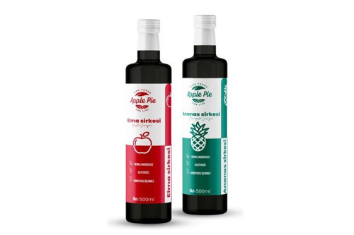 Elma Sirkesi 500 ml, Ananas Sirkesi 500 ml 2 Li