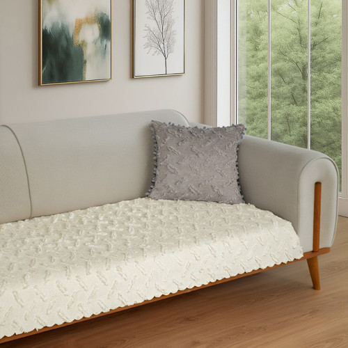 Ponela Koltuk Örtüsü - Sadece Oturum Alanını Kaplar 85x210 cm - Krem
