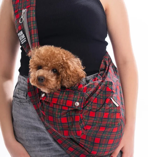 Red Elgin Paws CrossBody Bag