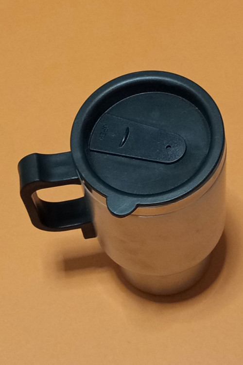 Araç İçi Isıtmalı Paslanmaz Çelik Termos 12V 650 ml