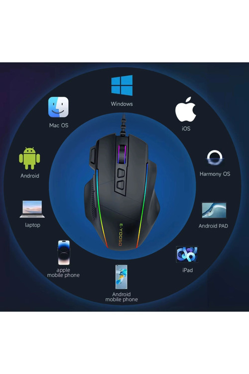 X-49 RGB 12400 Kablolu Oyuncu Mouse