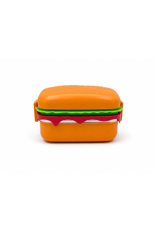 Üç Katlı Hamburger Çelik Beslenme Kutusu 1360Ml