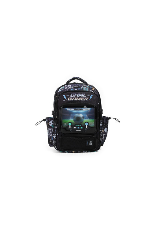 Chml Gamer Futbol Siyah Sırt Çantası 17"