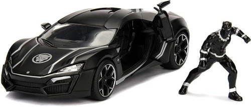 Black Panther and Lykan Hypersport 1/24 Model Araba
