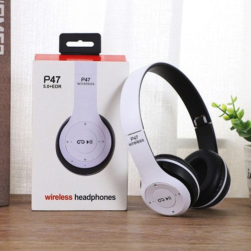 Tigvora Wireless P47 Katlanabilir Bluetooth Kablosuz Kulaklık / Beyaz