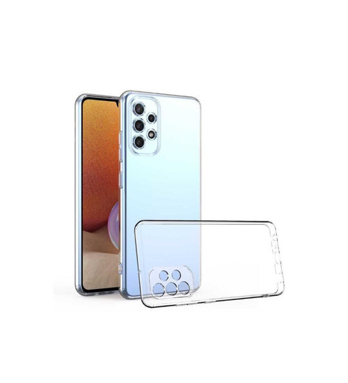Samsung Galaxy A32 4G İle Uyumlu Kılıf Şeffaf Silikon Kamera Korumalı 3D