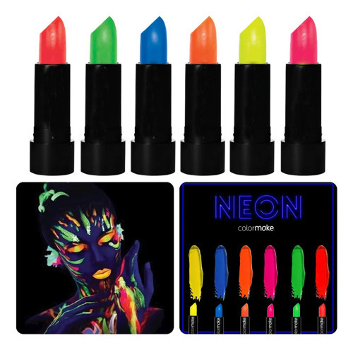 GlowPaint 6’lı Neon Boya – UV Işıkta Parlayan Makyaj Seti (5264)