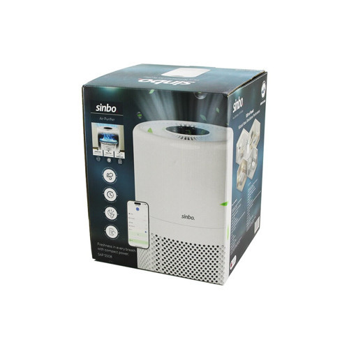 HAVA TEMİZLEME CİHAZI BEYAZ 3 KADEME FİLTRELEME OTOMATİK FAN UV AYDINLATMA SESSİZ UYKU MOD WİFİ UZAK