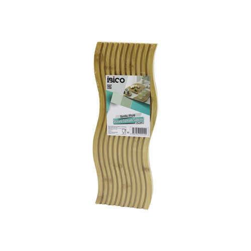 DALGALI ŞEKİLLİ - KANALLI ÇİFT TARAF=DÜZ - KANALLI AHŞAP BAMBU SERVİS SUNUM TAHTASI 17 X 39 X 1.5C