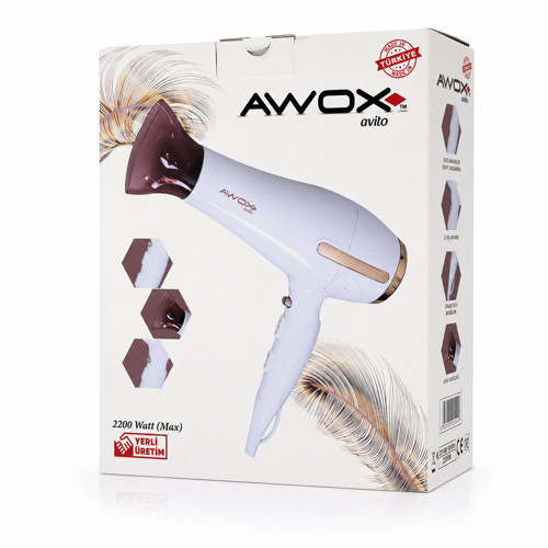 BEYAZ AVİTO SAÇ KURUTMA MAKİNESİ 2200W 1407 (5264)