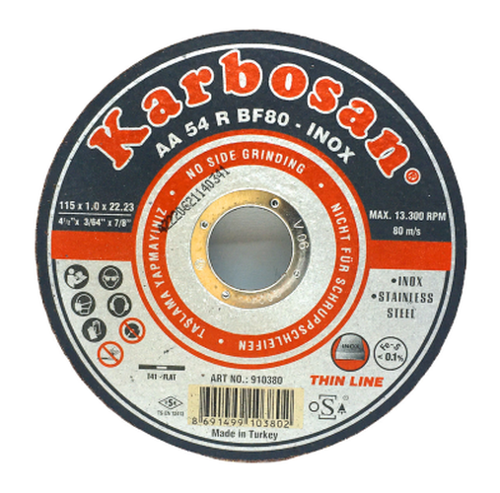 İNOX METAL KESİCİ DİSK 115MMX1.0X22 (5264)