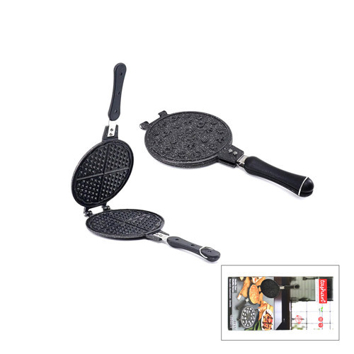 20CM GRANİT DÖKÜM WAFFLE TAVA BAKALİT SAP (5264)