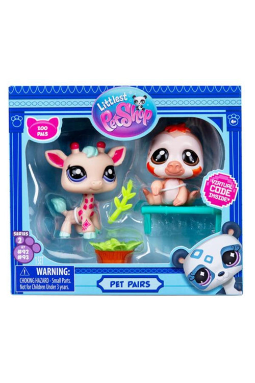 Littlest Pet Shop Minişler 2Li Paket S2 Zürafa Ve Tembel Hayvan 00586