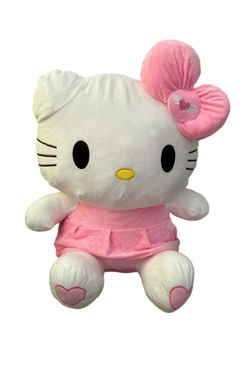 Hello Kitty Elbiseli Peluş Oyuncak Uyku Arkadaşım 70 Cm