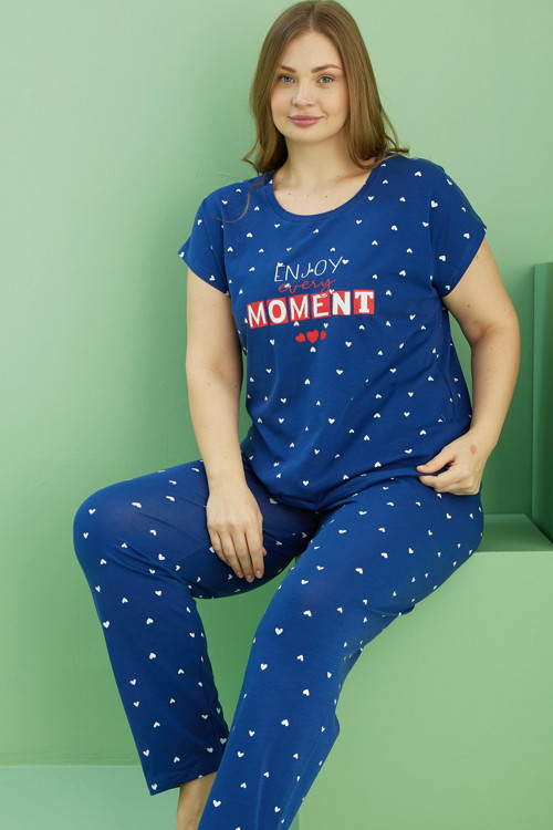 Curve Büyük Beden Battal Boy Pamuklu Pijama Takım25113749