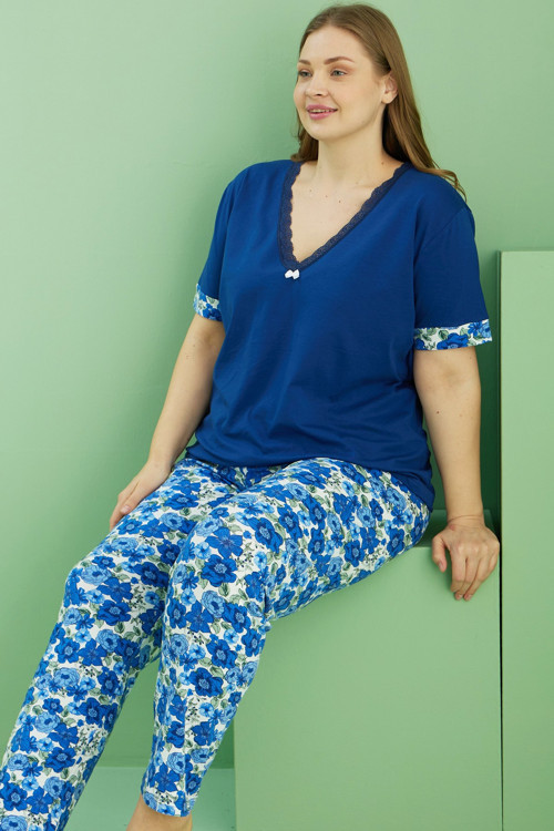 Curve Büyük Beden Battal Boy Pamuklu Pijama Takım25113775