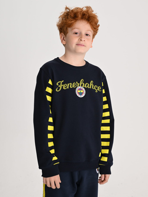 ÇOCUK TRIBUN ÇUBUKLU DETAYLI SWEAT