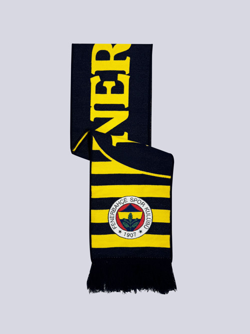 UNISEX SARI LACİVERT DOKUMA ATKI