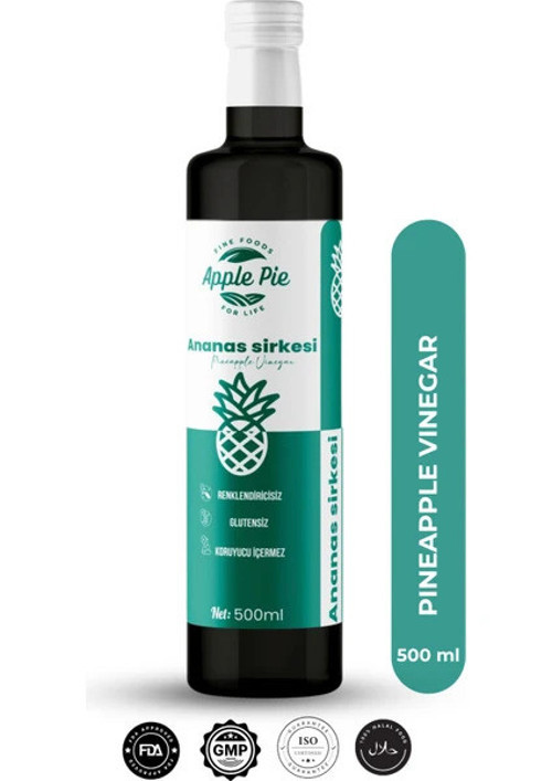 Ananas Sirkesi 500 Ml , Doğal Fermantasyon , Taze Üretim , Pineapple Vinegar
