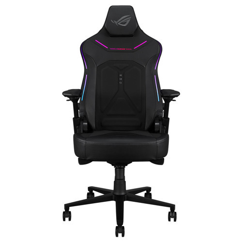 ROG COURSER GAMING KOLTUK AYARLANABİLİR LOMBER DESTEK, 4D KOLÇAKLAR, GENİŞ OTURMA ALANI, MANYETİK BAŞ DESTEĞİ, SENKRONİZE YASLANMA VE AURA RGB AYDINLATMA