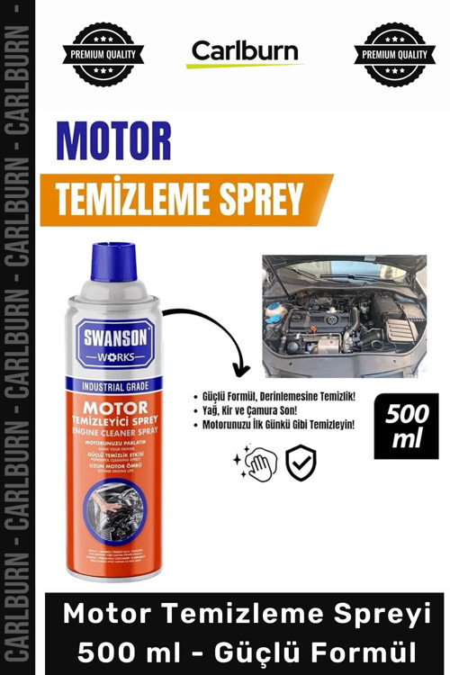 Özel Üretim Profesyonel Oto Yağ Kir Çamur Sökücü Motor Temizleme Spreyi 500 ml Güçlü Formül
