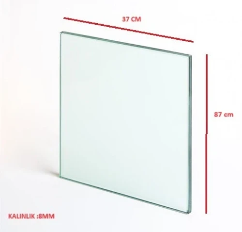 FIRIN CAM DAMPERLİ (370X870X8 MM)